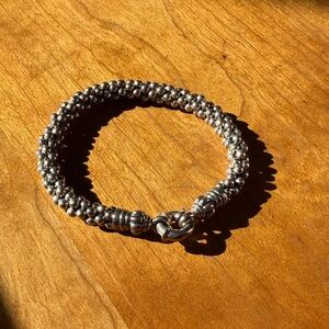 LAGOS Signature Caviar Bold 7mm Rope Bracelet Sterling Silver